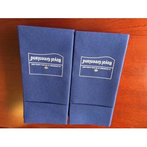 Tall Fold 2200 Sheets / Min Black Dinner Napkin Embossing Machine