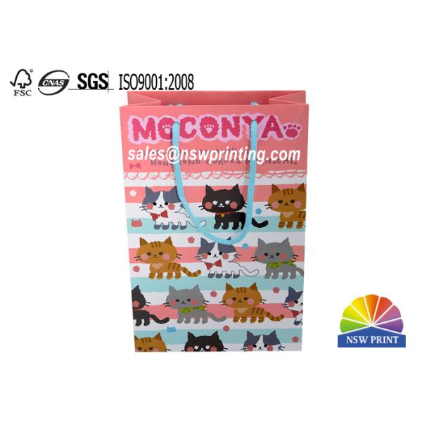 Matt Laminated Full Color Printintg Cartoon Custom Paper Shopping Bags
