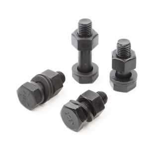ASTM A325 Hex Bolt With Nut And Washer Dn933 Dn931 High Strength Finish Black