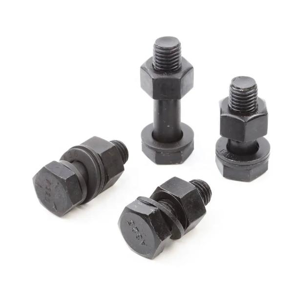 ASTM A325 Hex Bolt With Nut And Washer Dn933 Dn931 High Strength Finish Black Bolts