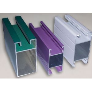 High Performance Powder Coated Aluminum Extrusions 6063 T6 For Sliding Door