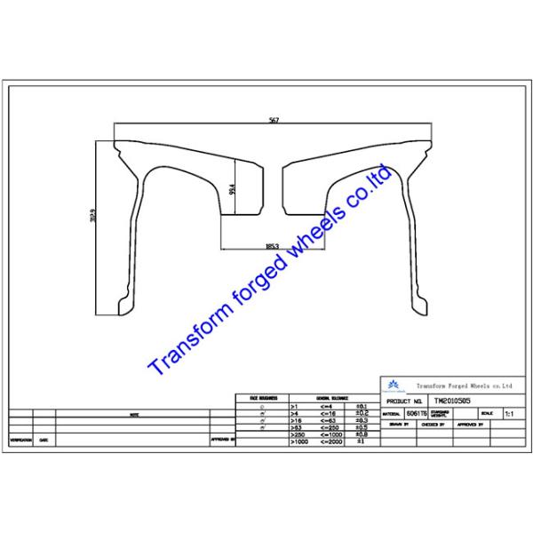 TM2010505 20X10.5 inches forged wheels monoblock wheels blanks Dimple style barrel and rims