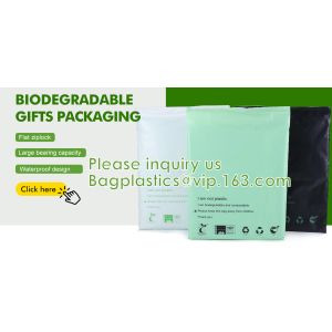 Compostable Environmentally Friendly Frosted Garment Zip lockk, Disposable,