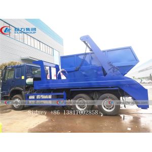 12cbm Sinotruk HOWO 6X4 Swing Arm Garbage Truck