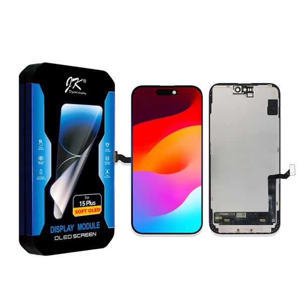 Buy Factory Price JK Soft OLED LCD Screen Replacement for iPhone 15 Plus with 18 Month Warranty at wholesale prices