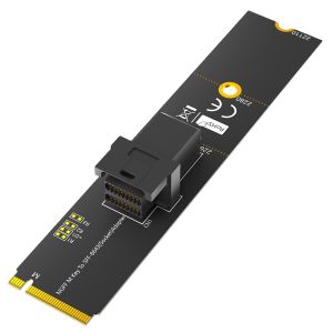 M.2 to SFF-8643 Adapter for NVMe SSD 32Gbps PCIe 3.0 x4