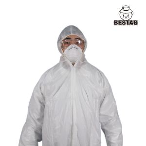 Quality Spp Pe Non Woven Disposable Protective Coverall For Basic Industry Power for sale