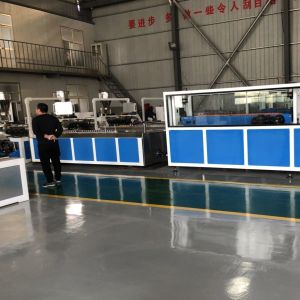 Quality Customized UPVC Door Frame Line with Computerized and SJSZ 55/120 Twin Conical Screw Extruder for sale