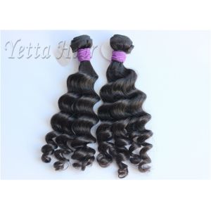 Loose Wave 100 Virgin Peruvian Hair , Real Virgin Hair Extensions No Shedding