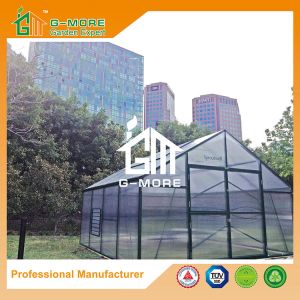 Aluminum Greenhouse-Titan series-406X406X273CM-Green/Black Color-10mm thick PC