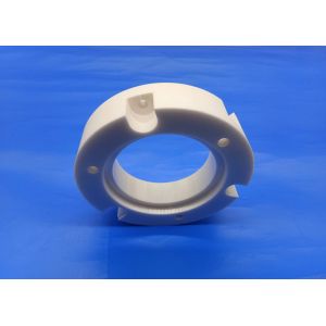 Large Size Machining Ceramic Parts Zirconia / Alumina Ceramic 4 Bolt Round Blind