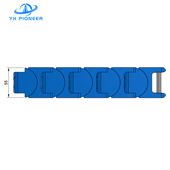 Low Friction Seamless Case Conveyor Chain With Cold Rolled Stainless Steel Axles