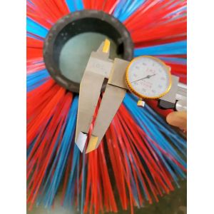 China 129mm Road Sweeper Brush Plastic Ring Injection Flat Wafer Brush on sale