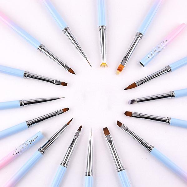 Nail Art Brushes Gel Polish Painting Drawing Acrylic Brush Eco-friendly Kolinsky Acrylic Nail Brush