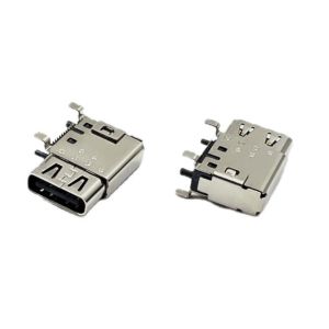 LCP UL94V-0 Mini Female USB Type C Connectors Jack PCB DIP SMT 24P 5A