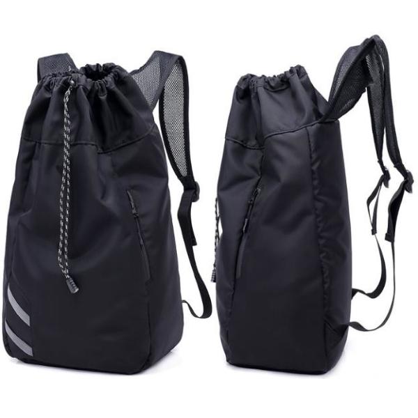 Buy Customized Polyester Sport Ball Backpack Waterproof Drawstring Mesh Backpack at wholesale prices