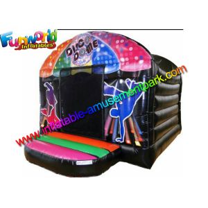 Disco Inflatable Bouncy Castles , Inflatable Jumping Bouncer With Vinyl