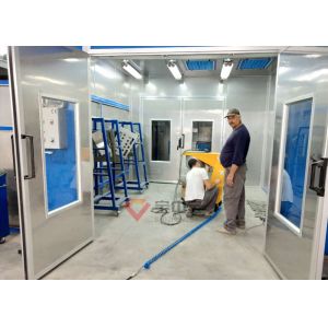 Power Collection Booth In Powder Coating Line Manual Paint Room