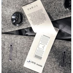 Polyester Programmable RFID Care Label R6P 960MHZ Frequency