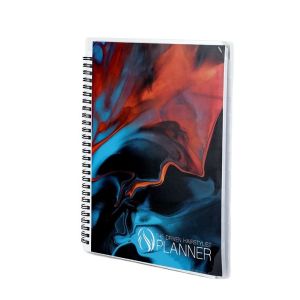 2024 Custom Printing Weekly Planner Spiral Binding Notebook with Pocket and