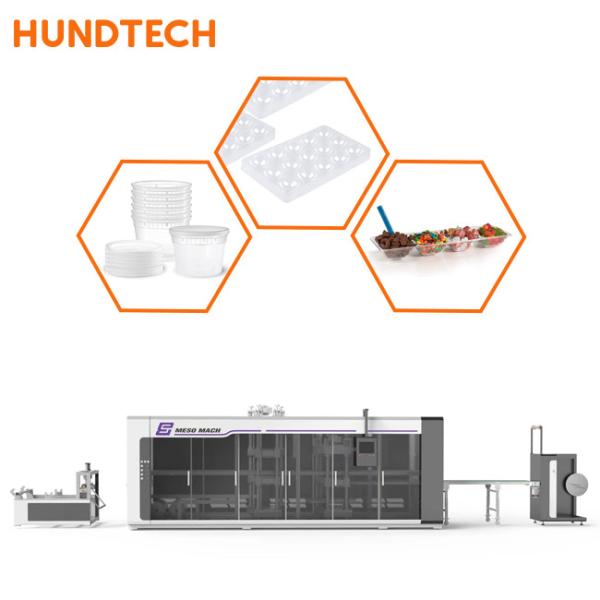 Buy PET Plastic Vacuum Thermoforming Machine 4.5KW Diaphragm Servo at wholesale prices