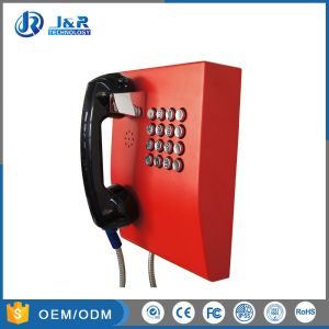 Bank Vandal Resistant Telephone Industrial Handset Telephone With Full Keypad