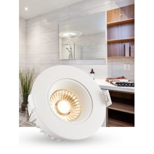 CCT Waterproof Dimmable Tiltable LED Downlights IP54 8W Multipurpose