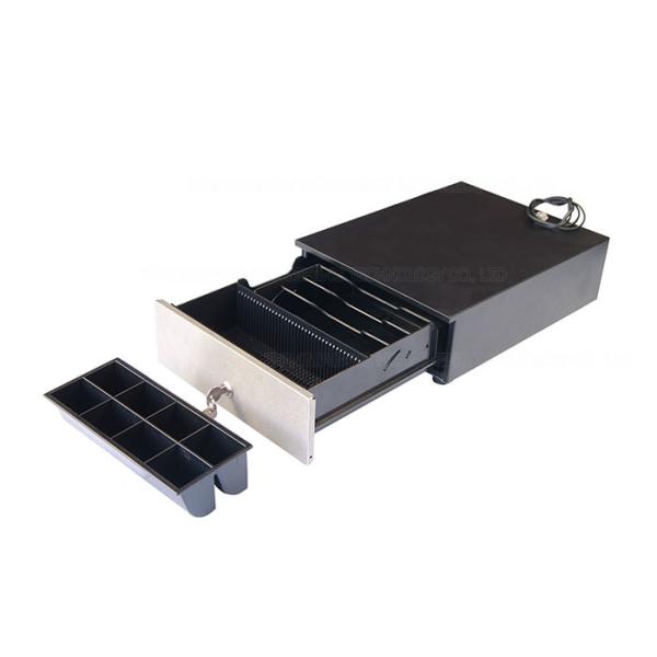 Buy 6V - 24V Compact Cash Drawer RJ11 RJ12 For ECR POS Machine 308x298x102 mm at wholesale prices
