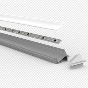 Cabinet Recessed LED Strip Profile Heat Dissipation 30*19mm Extrusion