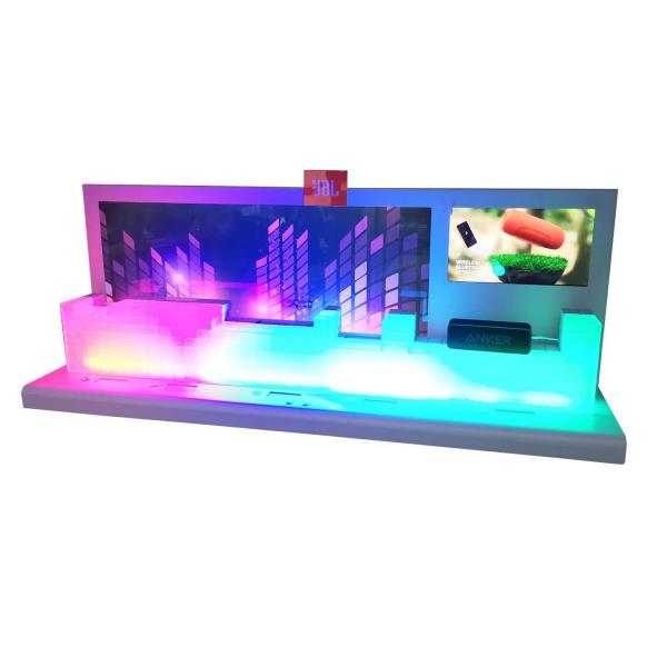 Acrylic Audio Speaker Display Stands Detachable Thickened Durable