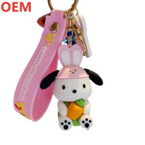 Custom 3d Cartoon Keychain Customization OEM Design PVC Plastic Keychain