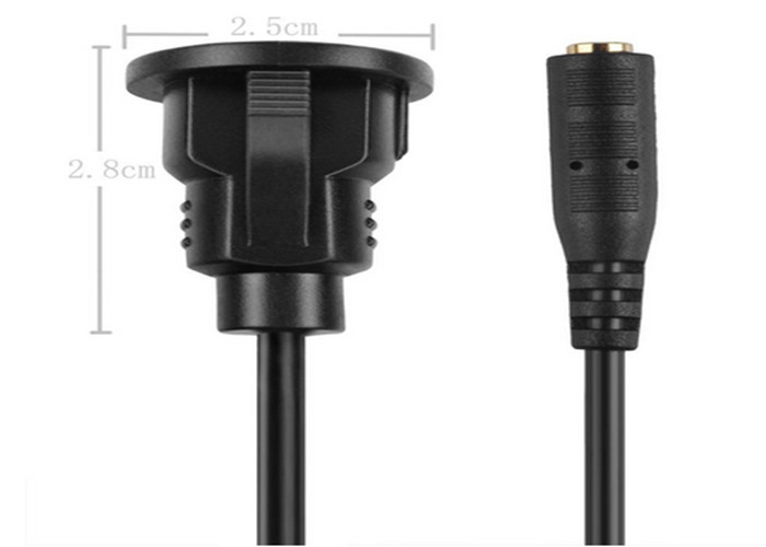 Multi Function Vehicles Car Audio Cable 3.5 Mm Extension Mount And AUX Input