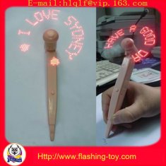 Logo fan Pen ,led message pen,led flashing message pen manufacturer