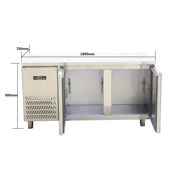 Workbench Commercial Restaurant Refrigerator Smart Temperature Control
