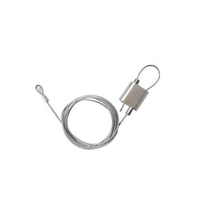 Silver Cable Looping Gripper , Nickel Plated / Natural Anodized Grip Lock Cable