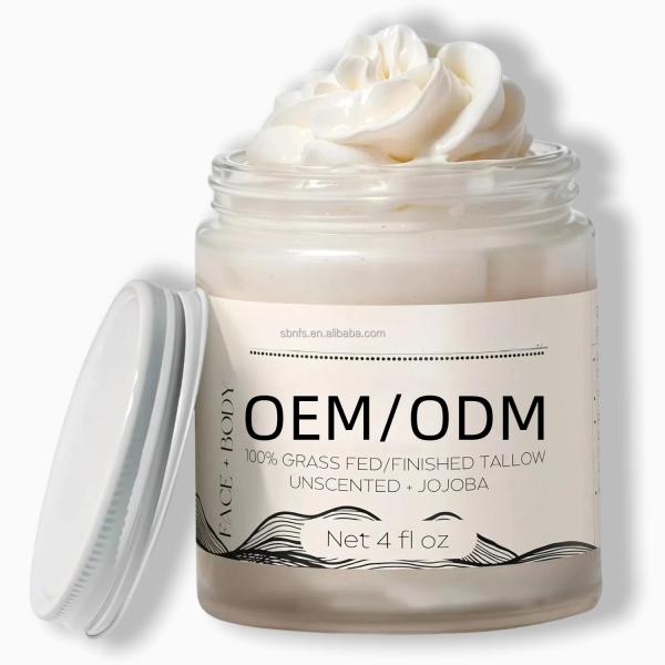 Deeply Moisturizing OEM Body Lotion Natural Sweet Almond Oil & Grass Fed Beef Tallow