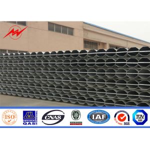 11kv Transmission / Distribution Galvanized Electrical Steel Power Pole 5m
