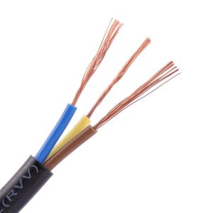 Soft 3*0.3mm 3*0.5mm 3*0.75mm PVC Insulated Wire Cable Copper Core