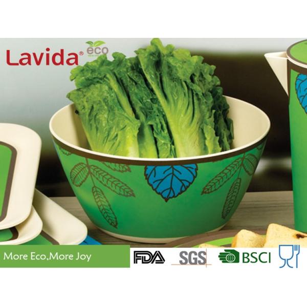 Multipurpose Colorful Bamboo Fiber Bowls , Dishwasher Safe Bamboo Cereal Bowls