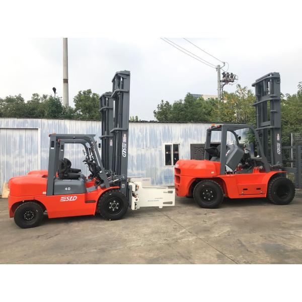 Buy Hydraulic Diesel Operated Forklift 4 Ton With Bale Clamp at wholesale prices