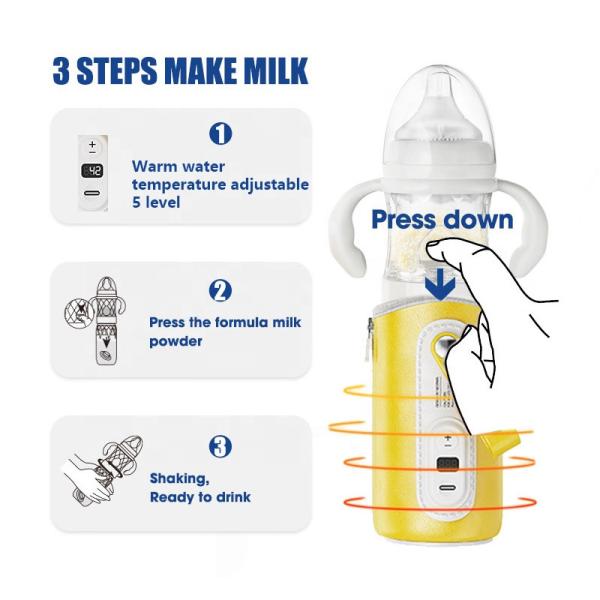 Buy 240ml Portable Bottle  warmer Fast brew milk feeding Bottle With Formula powder Storage  gift set for Travel , Car at wholesale prices