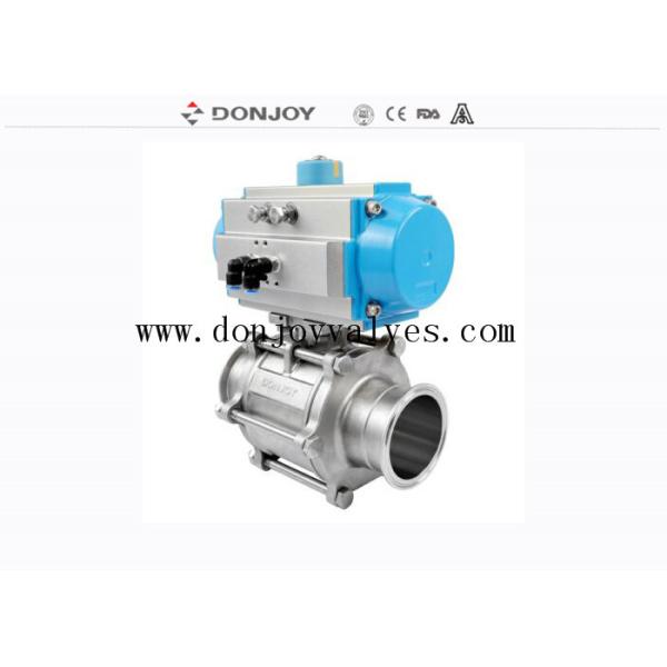 Buy Welded Beverage Aluminum Actuator 4 Inch BPE Ball Valve at wholesale prices