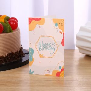 Cute Cartoon Children Birthday Greeting Card Folded