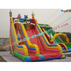 Customized Clown Rent Inflatable Slide , Inflatable Dry Slides