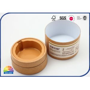 Eco Friendly Paper Packaging Tube Biodegradable Cardboard Cylinder 4C Printing