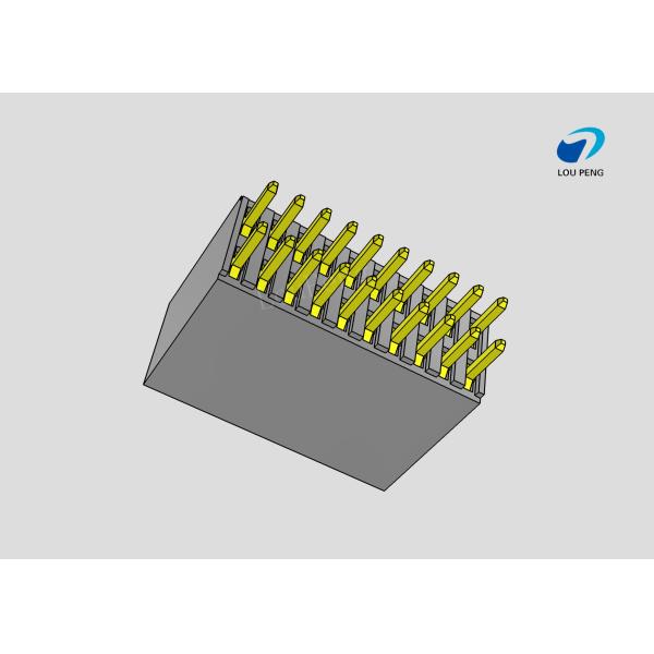 FEMALE HEADER 1.0MM PITCH 2x10PIN DOUBLE ROW 180° DIP BLACK Gold-Plated