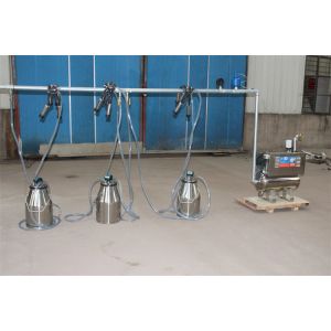 550L Vacuum Pump Portable Bucket Milking Machine for Cow with 380 Voltage - 60Hz