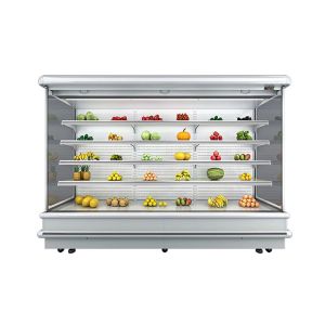 Hypermarket Open Commercial Display Freezer For Meat Ventilate Cooling
