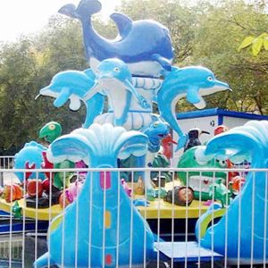 Shark Island Ride Amusement Park Rides , Theme Park Equipment