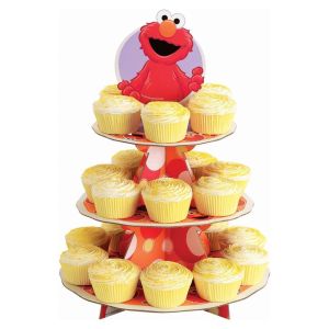 Mini Cardboard Wedding Cupcake Stands , Fancy Disposable Cupcake Tier Stand